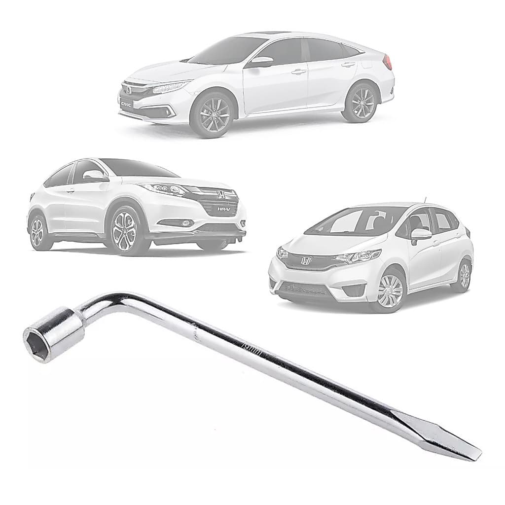 Chave Roda Universal Em L Padrão Original 19mm Honda GM Fiat Compativel Com Civic City HR-V Onix