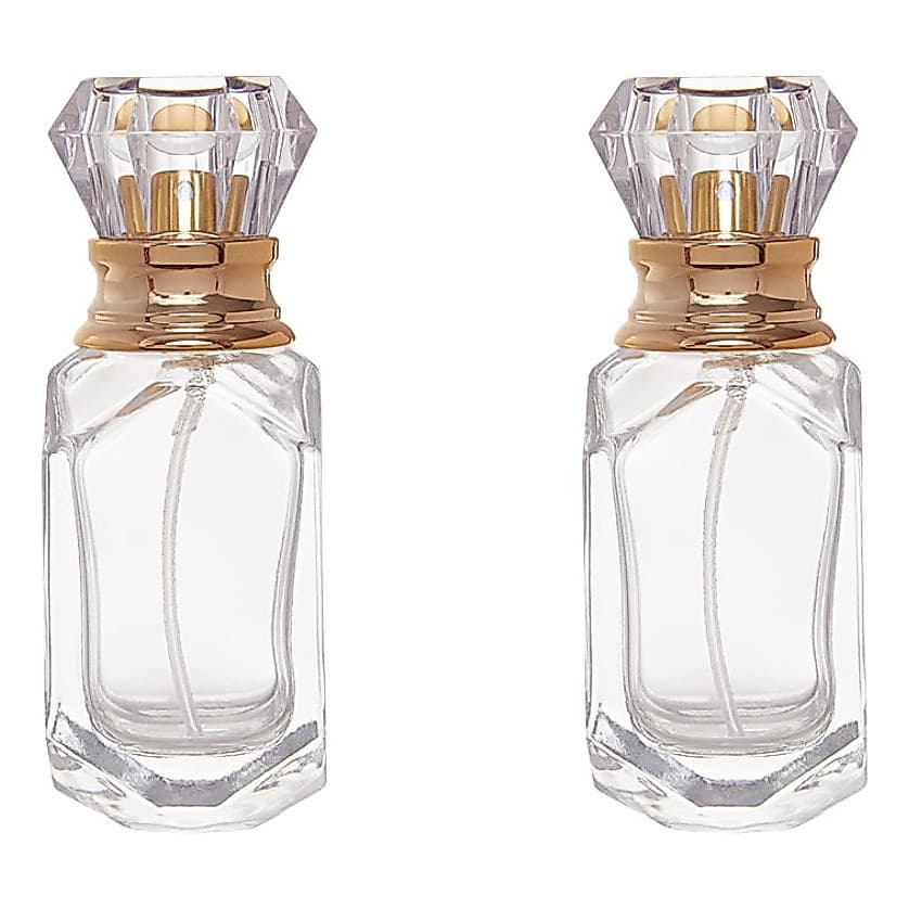 Kit 2 Frascos Perfume Vitória 30ml  viagem spray atomizador Válvula Spray Tampa Luxo