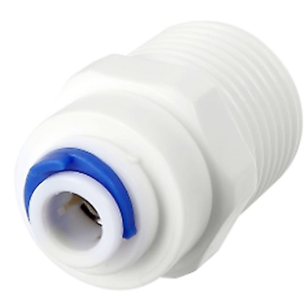 Conector Branco Reto Rosca 1/2 Engate Rápido 1/4 6mm Filtro Água