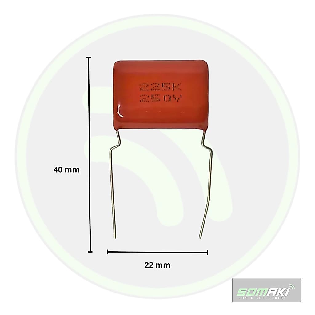 5 Peças Capacitor Para Tweeter Poliester 225k 250v