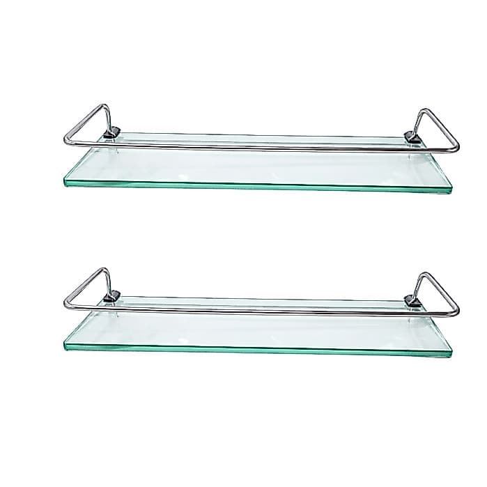 Kit - 2 Porta Shampoo - Vidro - 40x10cm 8mm