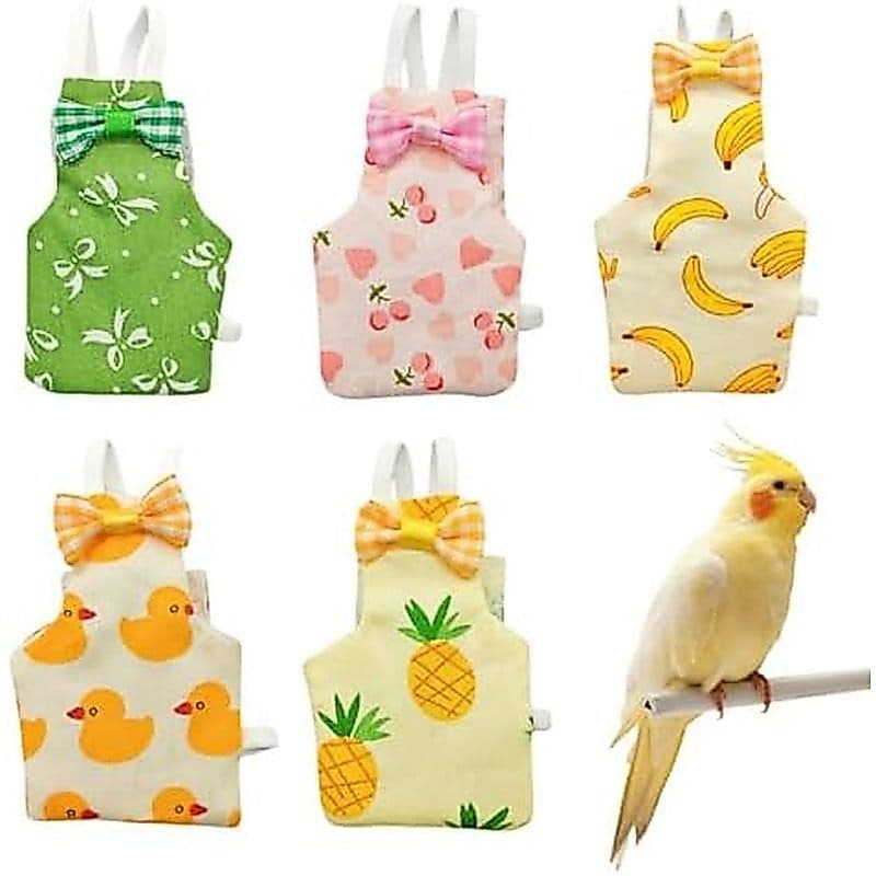 Fralda Para Pássaros , 5 Peças De Fraldas Com Calças De Pombo Estilo Fofo Interno À Prova D'água De Frango Galinhas Inte