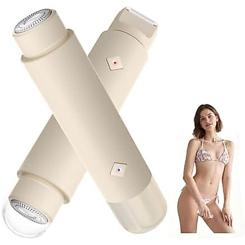 Aparador De Biquíni Para Mulheres , Navalha Elétrica De Cabeça Dupla Sem Fio , Remoção Indolor De Pelos , Barbeador Derm
