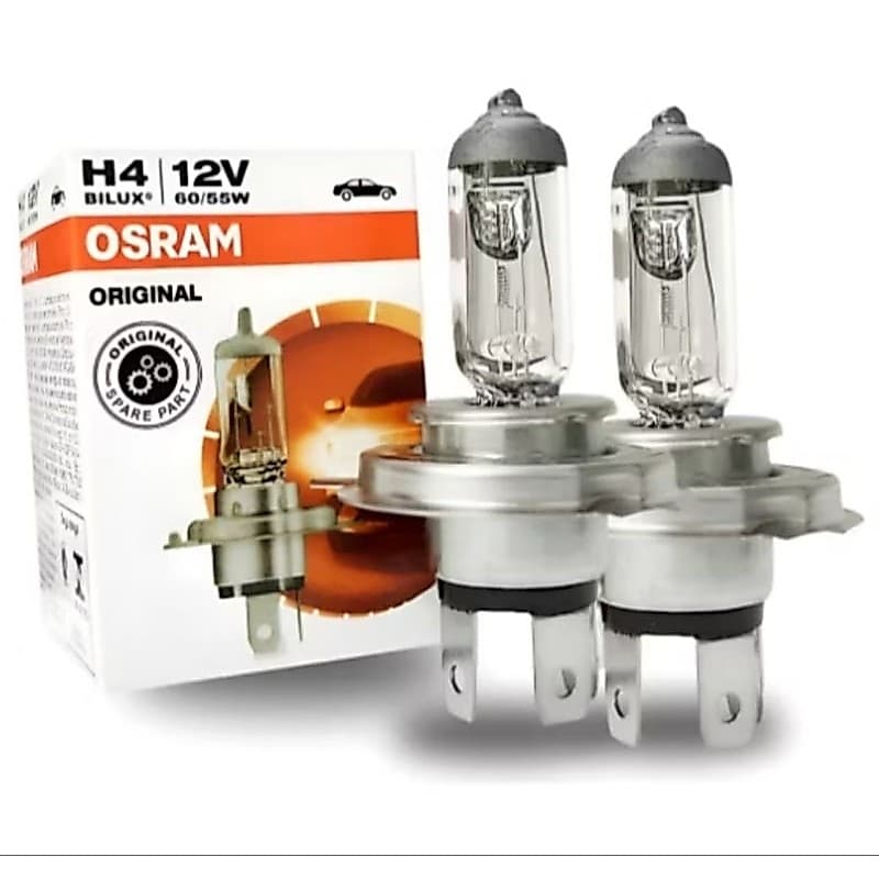 Par Lâmpada Halogena H4 12V 55w Osram Carro Caminhonete