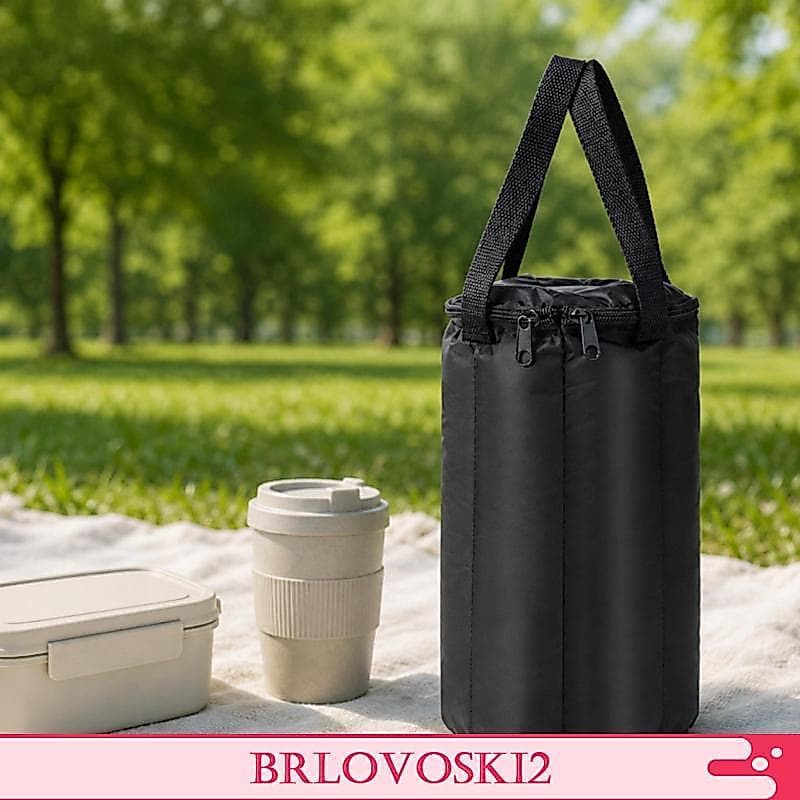 [Brlovoski2] Porta-Garrafas Isolado Manga Acolchoada Protetor De Bolsa Térmica Para Academia Garrafa De Água Dobrável E