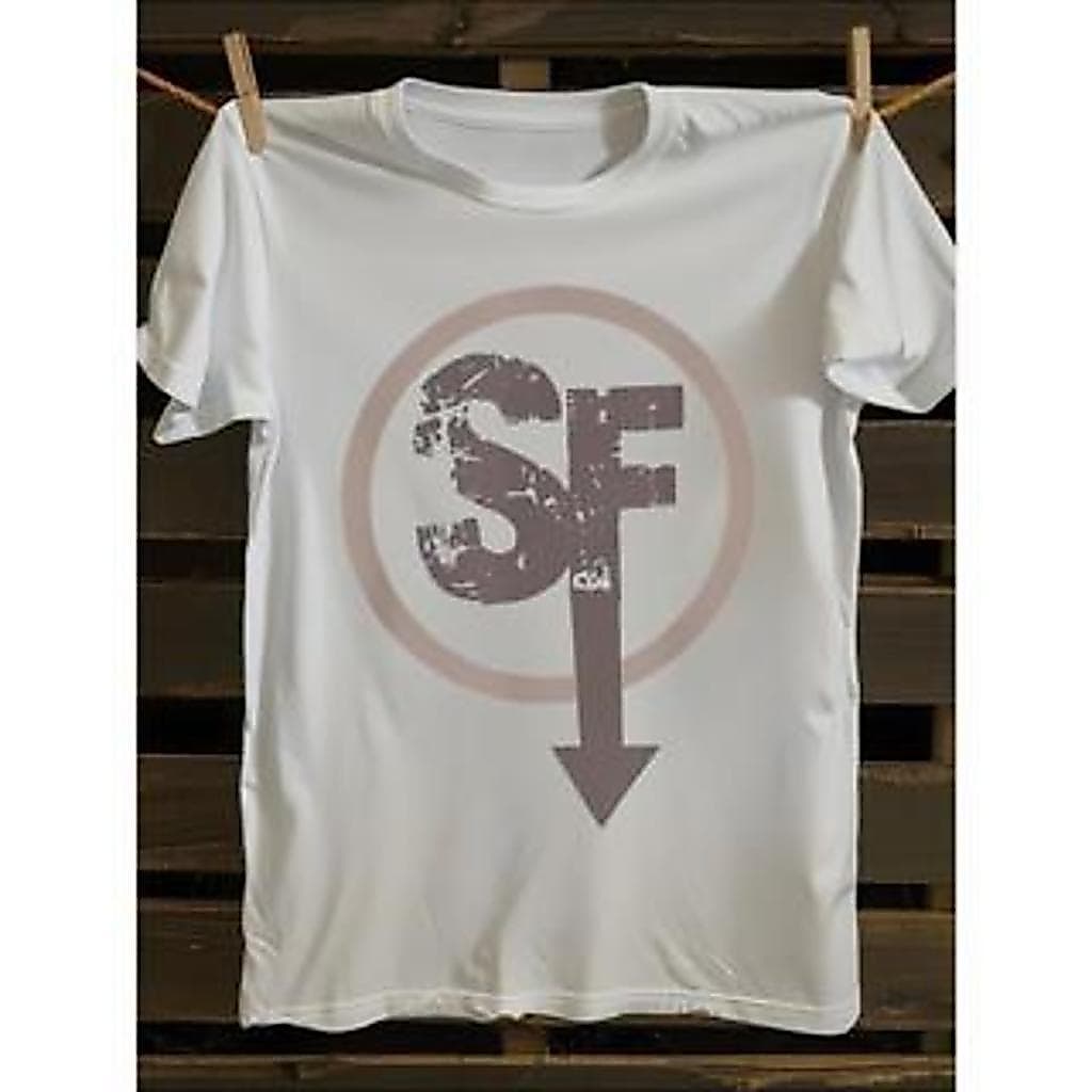 Camiseta Masculina Anime Sally Face & SF Gráfica - 100% Algod?o Oversized Preta Hip Hop com Logo Branco SF & Design Sall