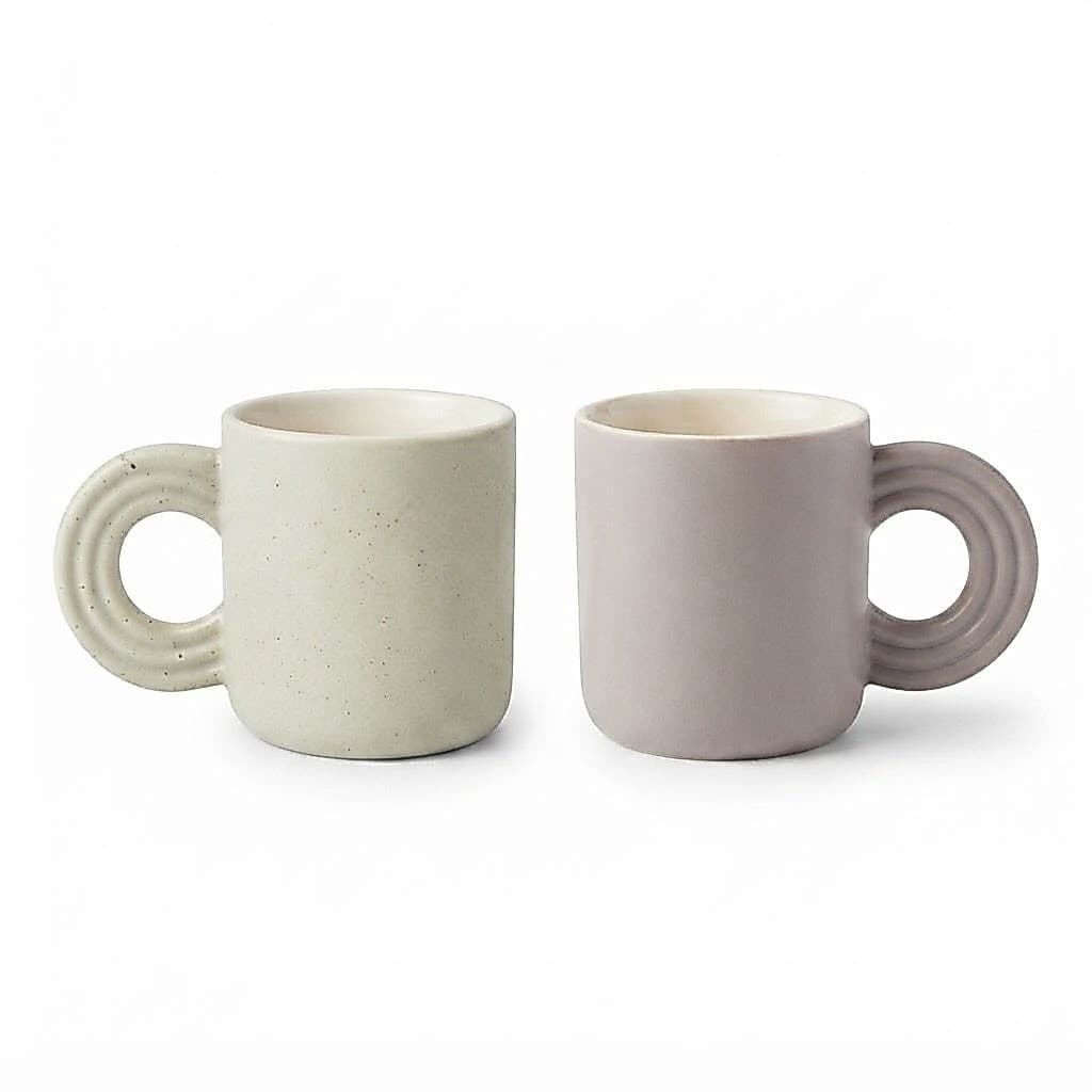 Xícara de Cerâmica Caneca Minimalista Fosca Sortida 320ML | Caneca, Chá, Café