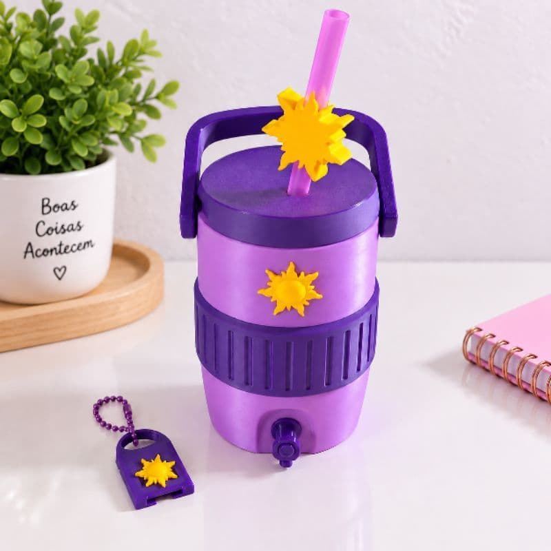 Porta lata cooler 350ml + adorno para canudo + abridor de latas que vira tampa / escolher a cor no chat / sem canudo