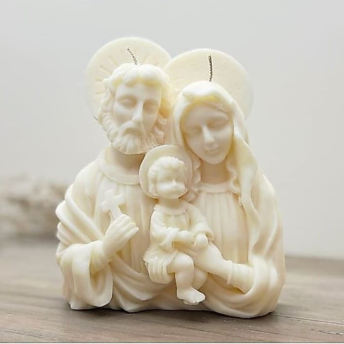 Vela Aromatica Personalizada Sagrada Familia Vela Catolica Lembrancinha Casamento Catolica Religiosa