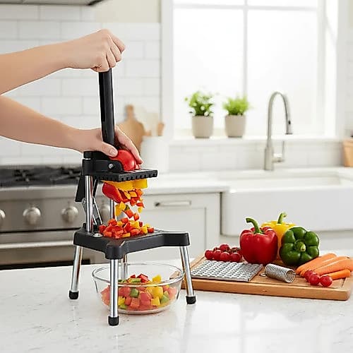 Picador Cabrita Industrial Preto Fatiador Legumes Frutas