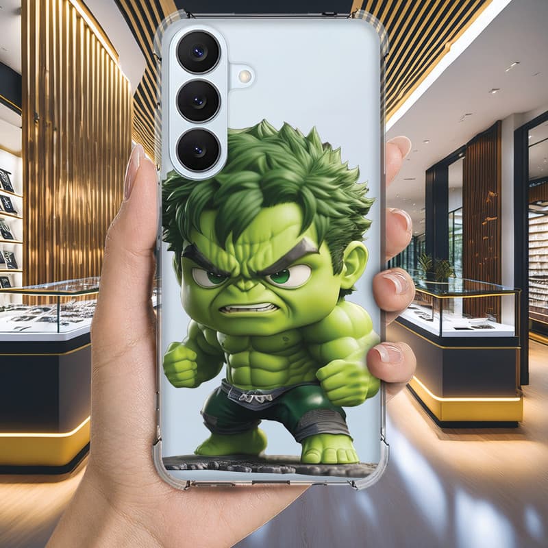 Capa Capinha GALAXY M15 M14 J7 PRO PRIME J6 PLUS 2018 J5 J4 CORE J2 Anti-impacto Personalizada geek HULK (3219)