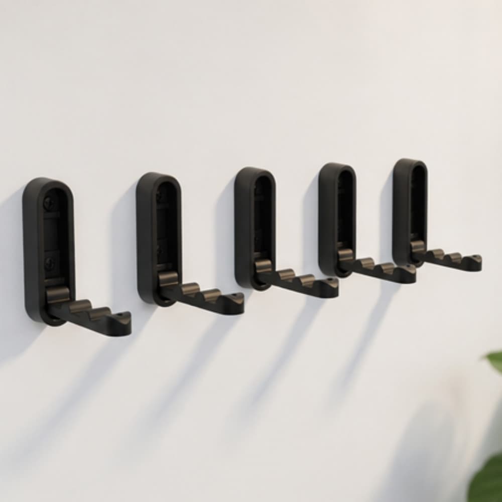 Kit De 5 Ganchos Dobráveis De Parede Decoração