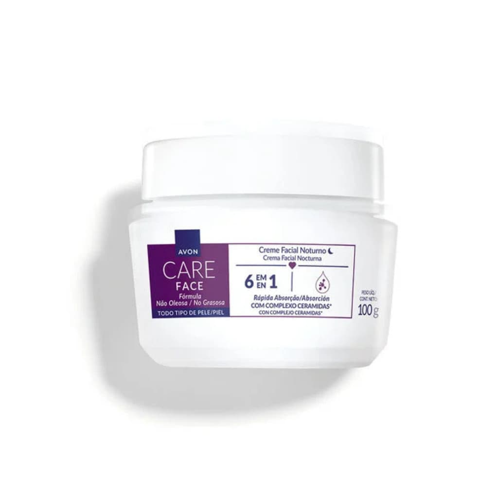 Avon - Care Face Creme Facial Noturno 6em1 - 100g