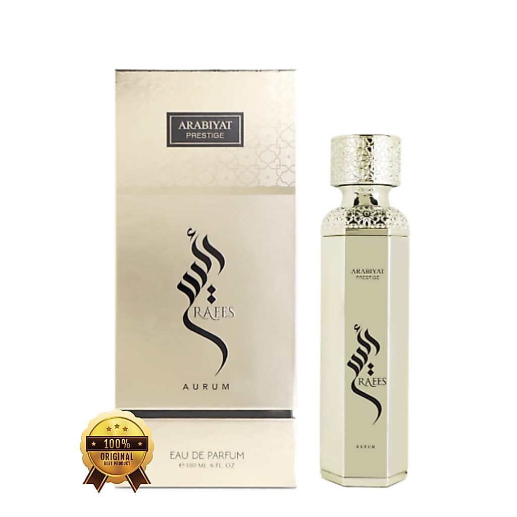 Perfume Arabe Arabiyat Prestige Raees Aurum  180ml Eau de Parfum Unissex Original Lacrado