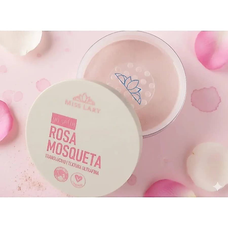 PÓ SOLTO ROSA MOSQUETA MISS LARY VEGANO