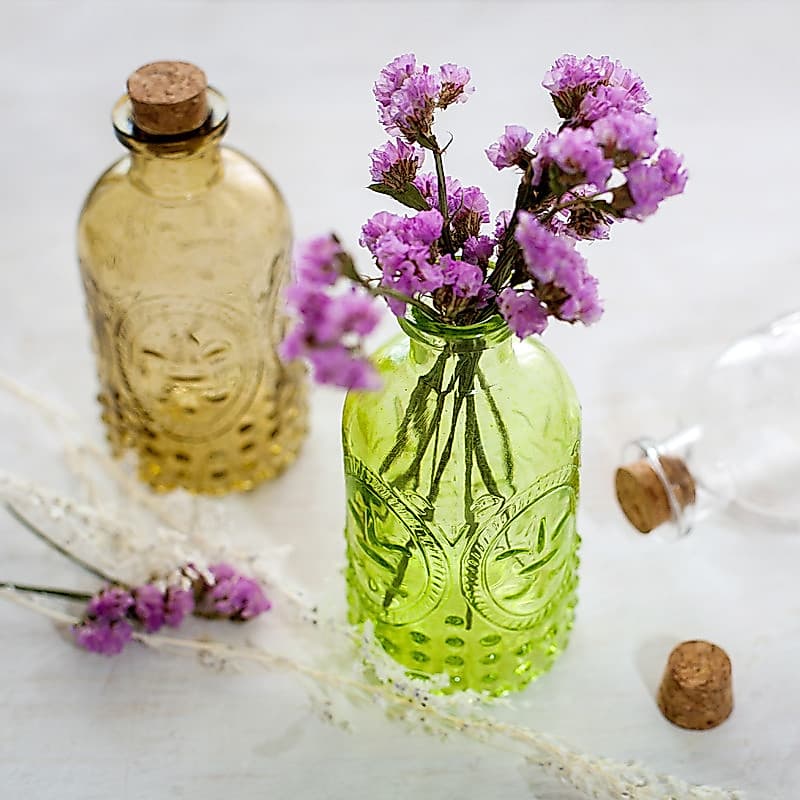 Zakka Tricolor criativo vidro multicolorido pequeno vaso recipiente de flores arranjo de flores pudim planta hidropônica