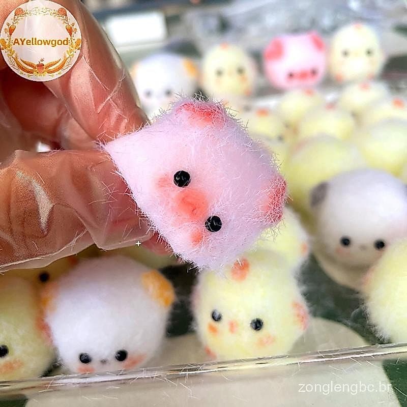 Brinquedo de Alívio de Estresse em Silicone de Porquinho e Cachorro Mini Fofo e Adorável