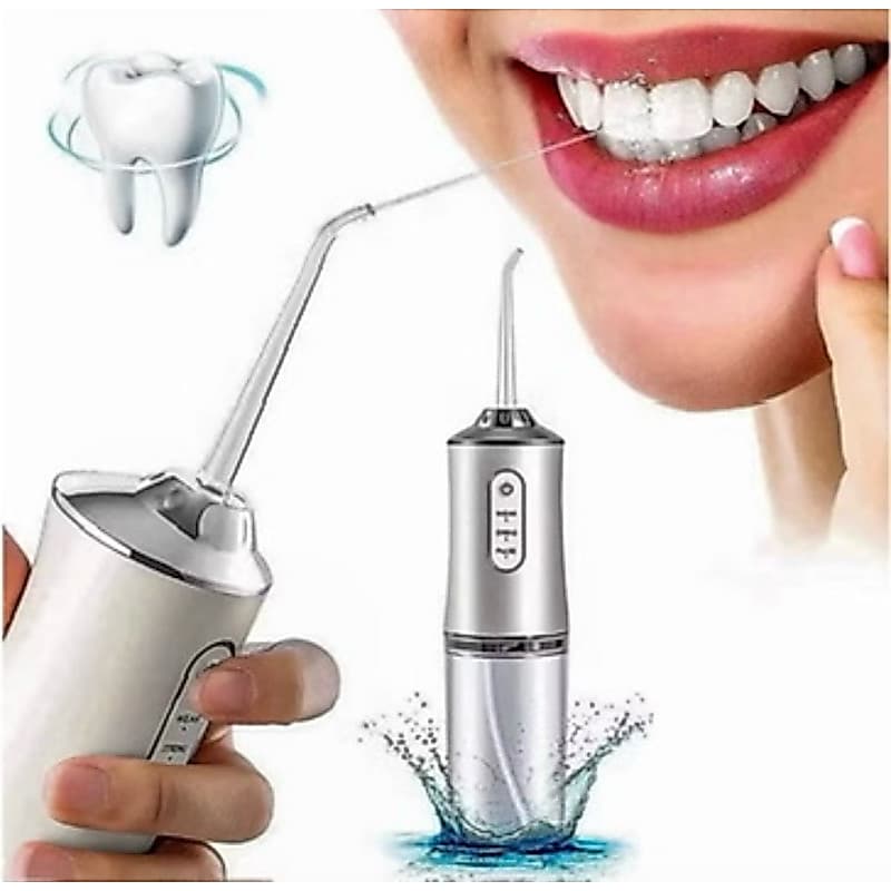 Irrigador Bucal Recarregável Portátil 220ml Limpeza Profunda Dentes Gengiva USB Envio Imediato