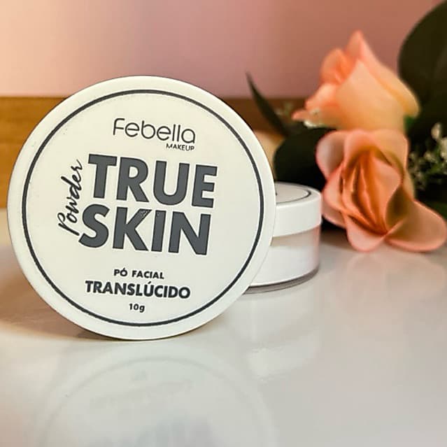 Po Translúcido True Skin Febella | Toque Aveludado e Efeito Matte Natural | Controle de Oleosidade