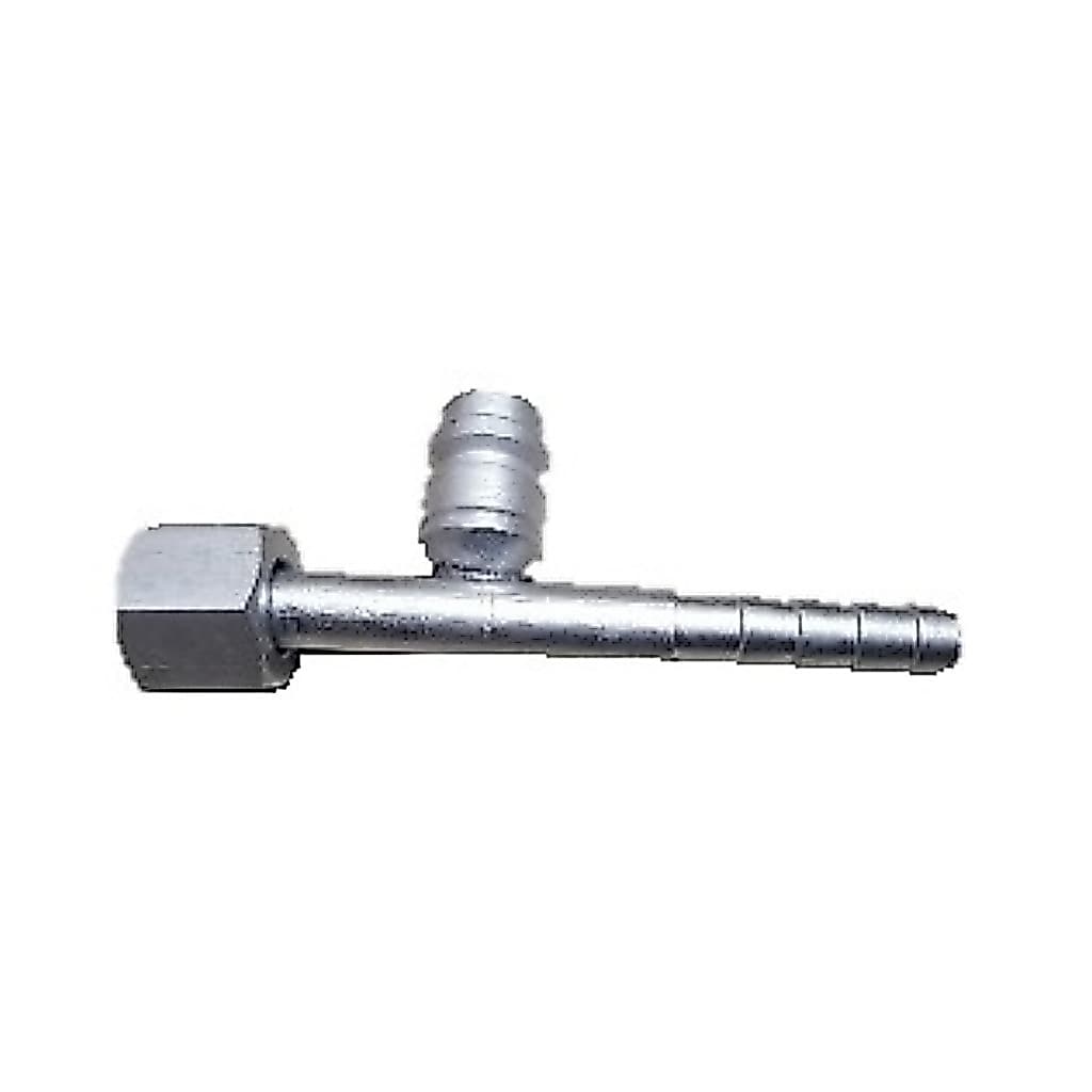 CONEXAO 6MM RETA FEMEA ORING COM VENTIL R134A AL