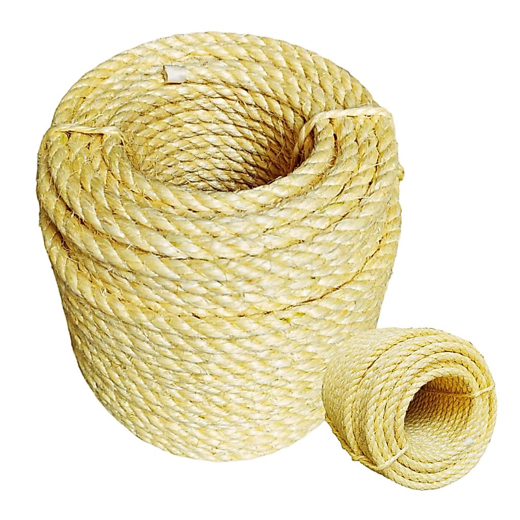 Corda de Sisal 10mm 50 Metros Natural Resistente Alta Durabilidade Decoração Artesanato Arranhador Super Qualidade Top