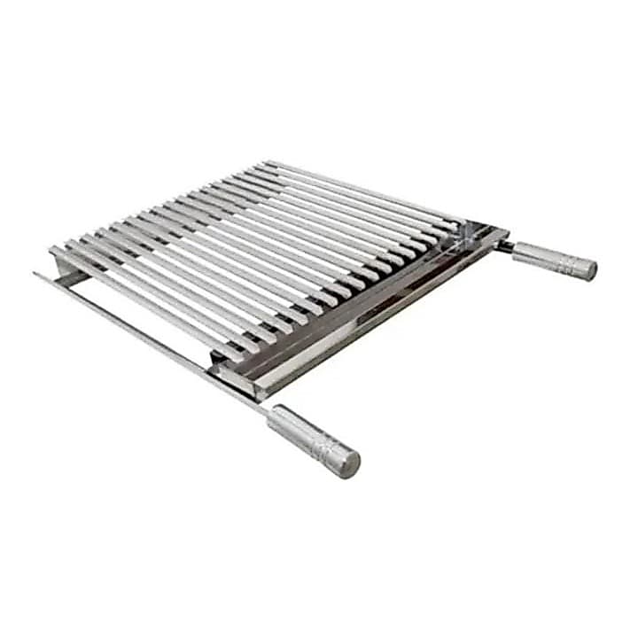 Grelha Argentina Inox 40x50 cm Parrilla Picanheira para Churrasqueira Profissional