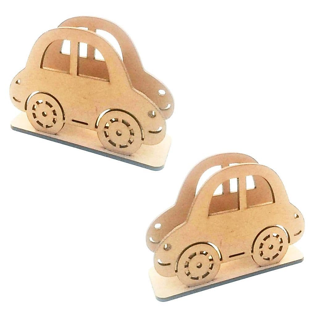 Kit 6 Porta Guardanapo carro Fusca fusquinha mdf cru decoração lembrancinha mesa de festa artesanato