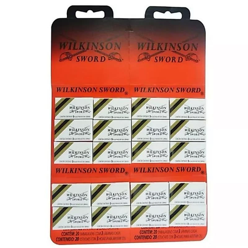 Lâmina De Barbear Gilete Wilkinson Cartela C/60 Un Original