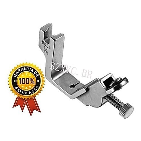S537  Calcador Reta Industrial Para Pregar Elástico C/ Tensor 3/16
