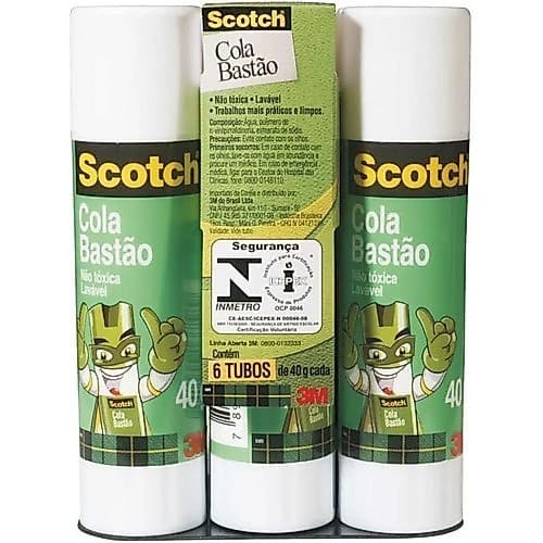Cola Bastão 40 Gramas 3m Scotch Com 6 Unidades