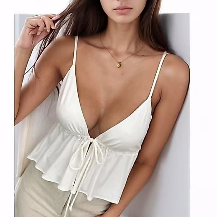 Camiseta Alcinha Cropped Feminina Batinha Verão 2025 Bata Elegante tecido duna