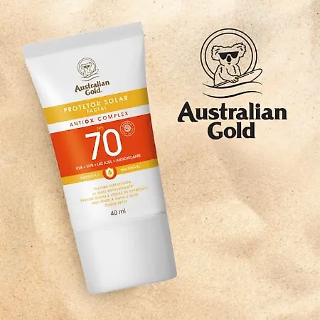 Protetor Solar Australian Gold Facial Fps70 Antiox Complex 40ml