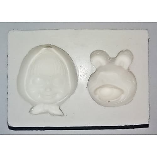 Molde Silicone personagem menina Urso Pasta Americana