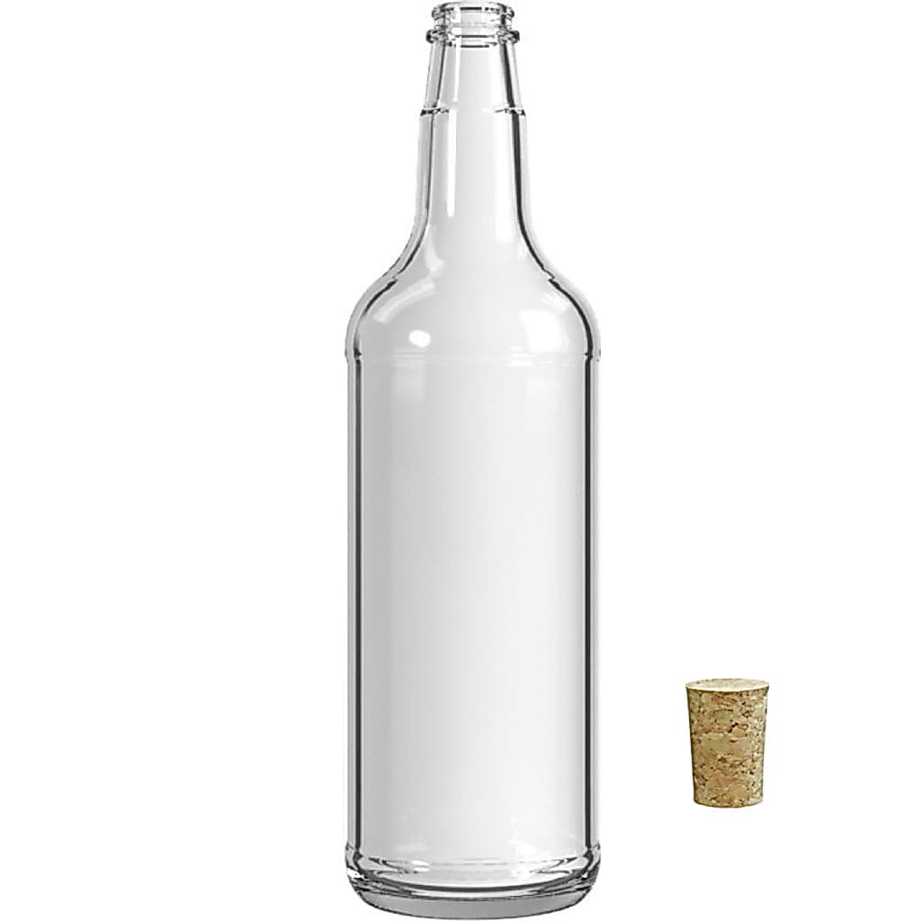 Garrafa de Vidro 1 Litro Guala + Rolhas e Lacres - produto novo - Kit  c/ 6 ou 12 un