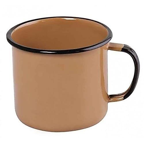 Caneca Esmaltada Nº8 Ewel - Marrom
