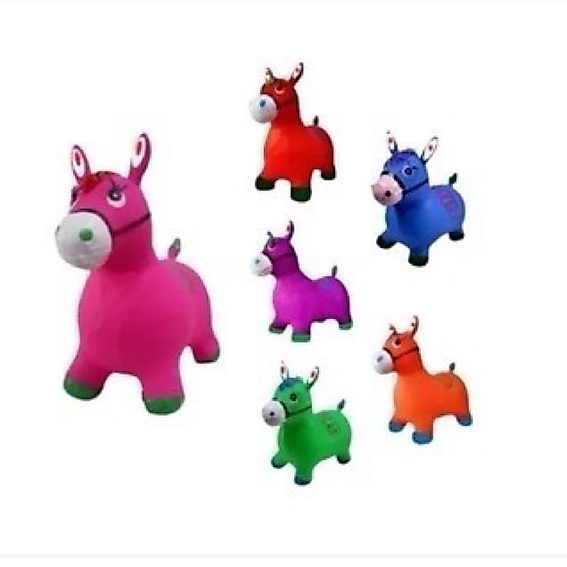 Cavalinho Upa Upa Pula Pula Inflável Musical Brinquedo Infantil