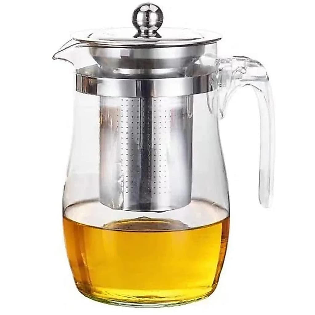 Chaleira Chá Vidro Infusor 750ml Bule Chá Promoção