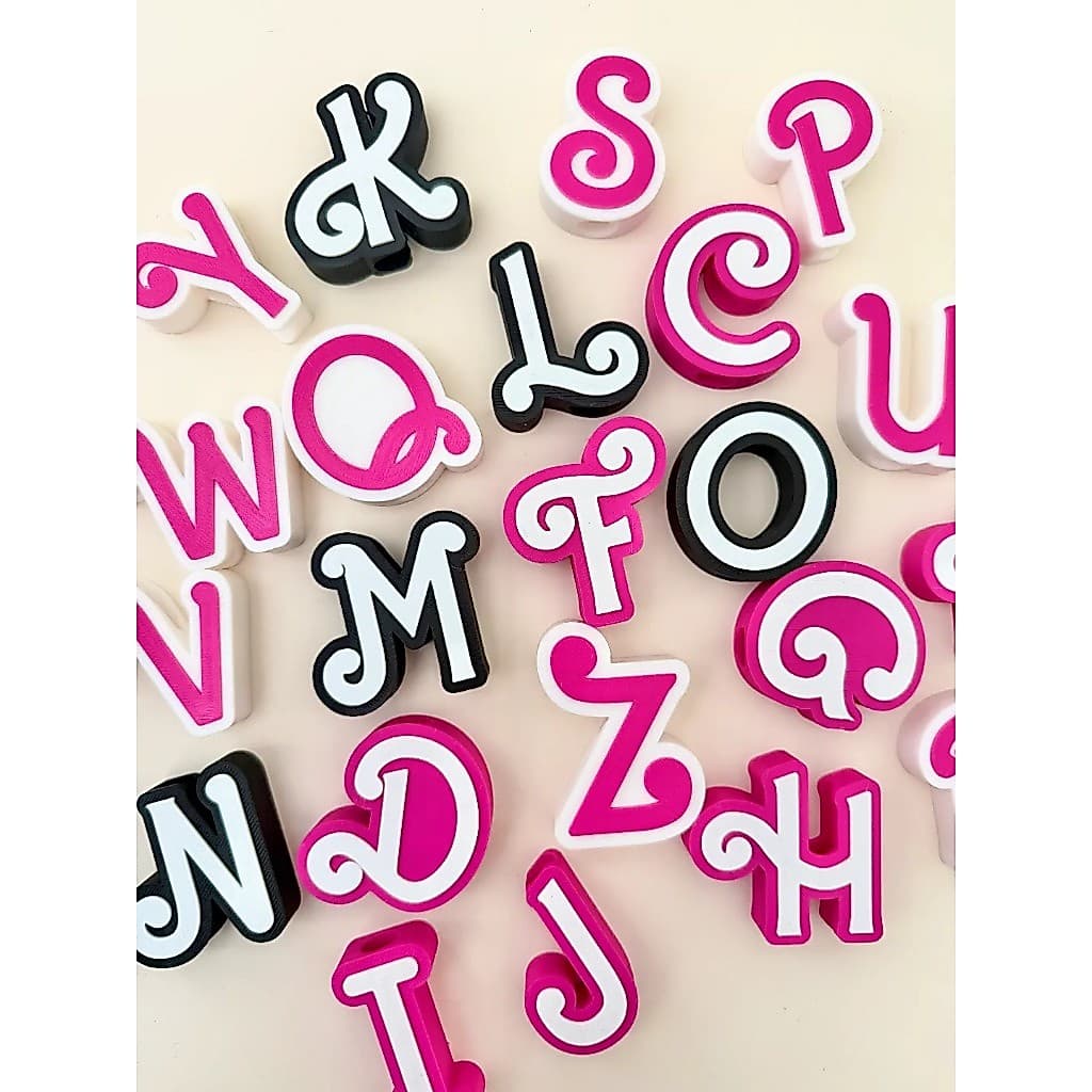 LETRA PARA CANUDO LETRA A-Z  (não é tampa)
