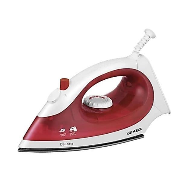Ferro de Passar Roupa a Vapor Lenoxx Delicate Vermelho 127V PFF657