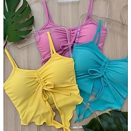 KIT 2 CROPPED, CASUAL, TOMARA QUE CAIA ,ASIMETRICANA  ,TENDENCIA, VERAO 2026