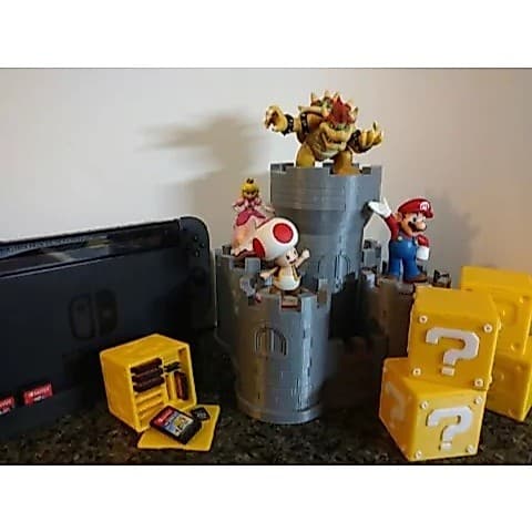 Porta jogos Nintendo switch cubo Mário
