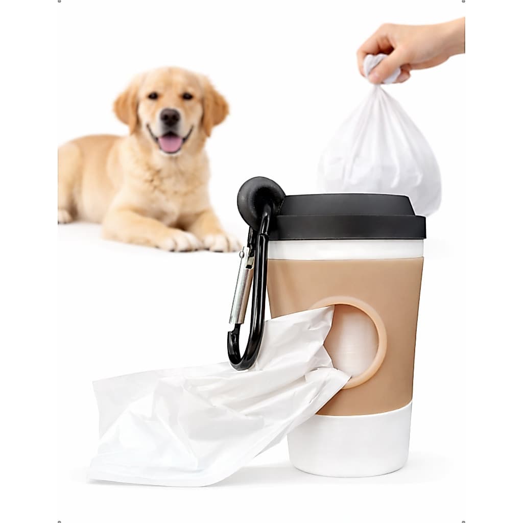 Porta Sacos Higiênicos Dispenser Pet Ganbu Para Cachorro e Gato Copo De Passeio Prático
