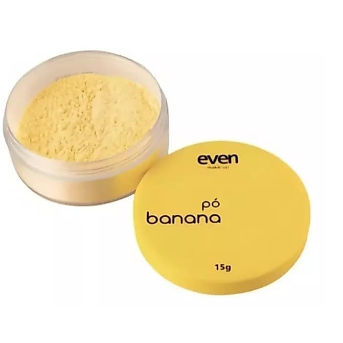 Pó Banana Facial Make-Up 10g Efeito Matte Selagem Perfeita Longa Duração