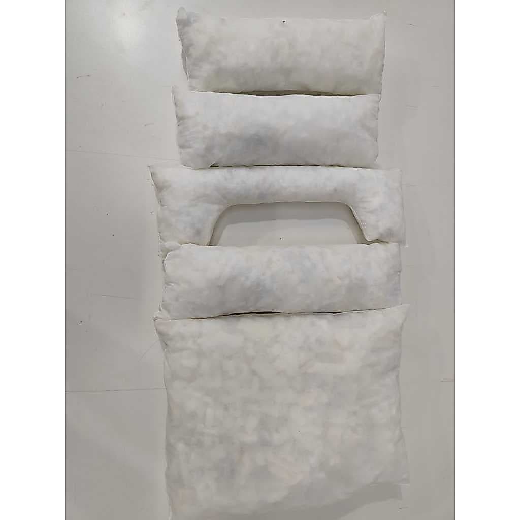 refil enchimento SILICONE cama para cachorro pets medio 60cm x 50 cm  com 5 pecas