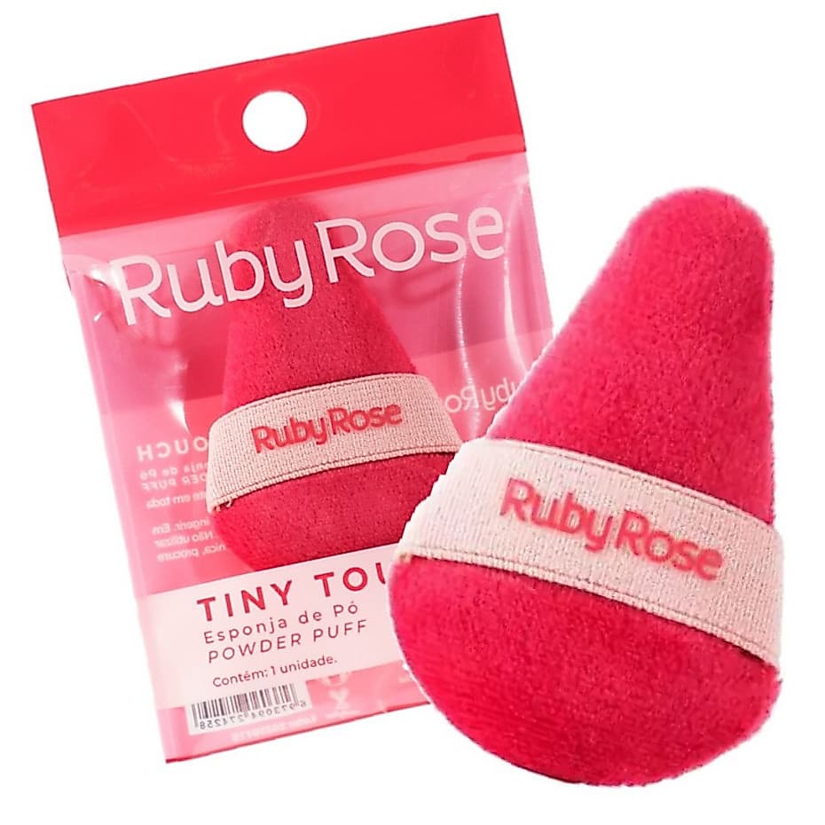 Esponja de Pó Mini Tiny Touch Linha Rosa Aveludada - Ruby Rose