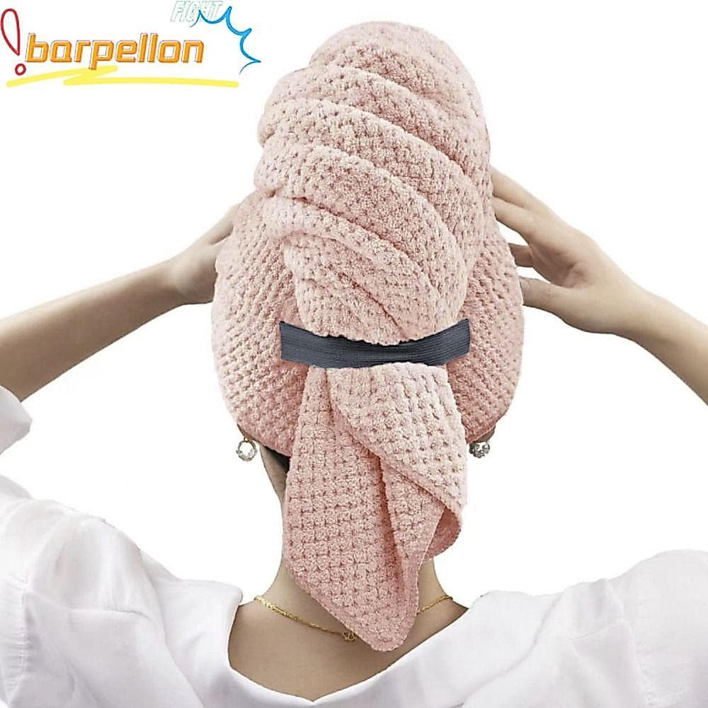 Toalha De Secagem Rápida BARPELLON Chapéus De Banho Cabeça Envoltória Toalhas De Microfibra Anti Frizz Cabelo Seco Envol