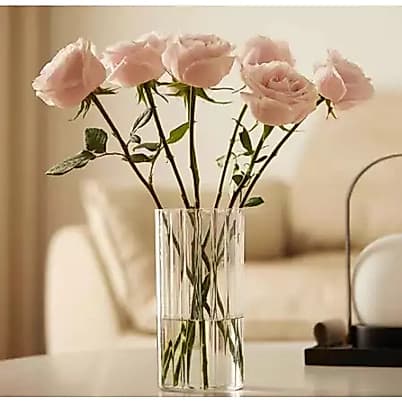 Vaso Acrílico Arranjos de Flores Plantas Para Decoração Sala Casa 30cm