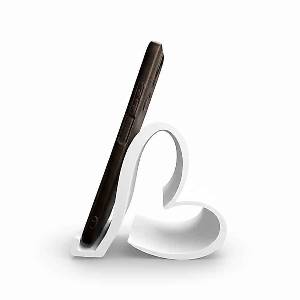 Suporte Celular coração  Prático leve e ergonômico Ajustável Mesa/suporte