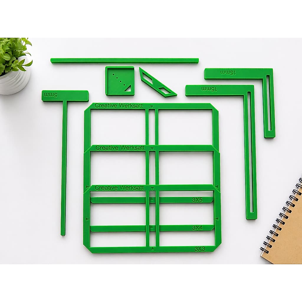 Kit Encadernação Completo 9 Peças | Ferramentas para Caderno, Planner e Artesanato