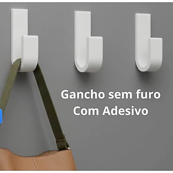 Ganchos Adesivos Fortes para Parede - Suporte Resistente para Toalhas de Banheiro e Cozinha
